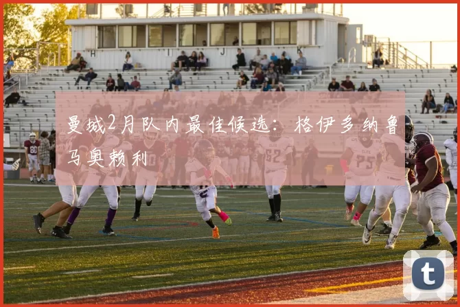 曼城2月队内最佳候选：格伊多纳鲁马奥赖利
